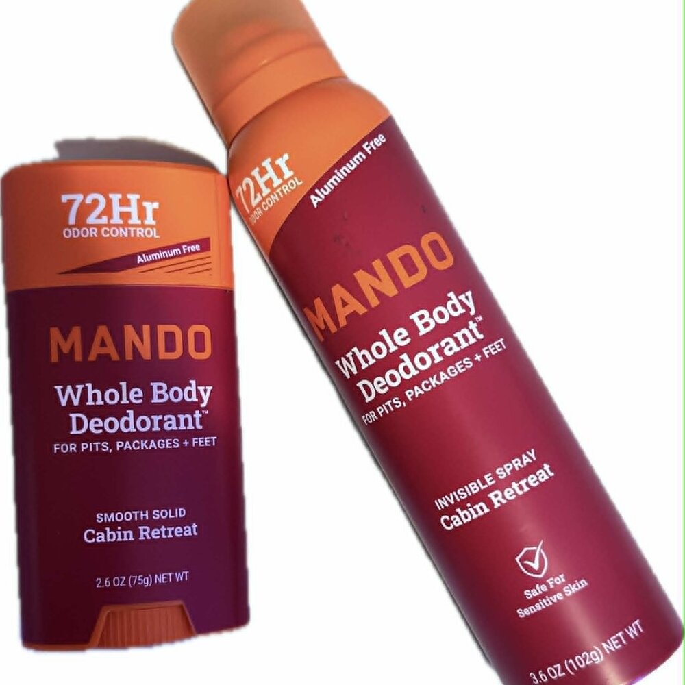 2 Mando All Over Mens Body Deodorant